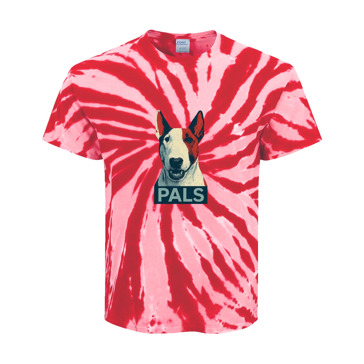 PC147Y Port & Company Kids Tie-Dye Tee - Red