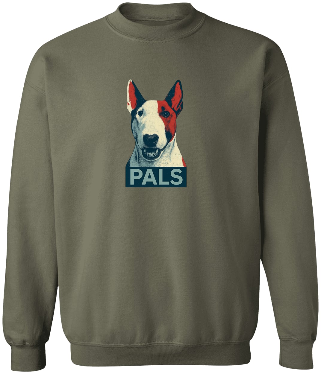 G180 Gildan Crewneck Pullover Sweatshirt - Military Green