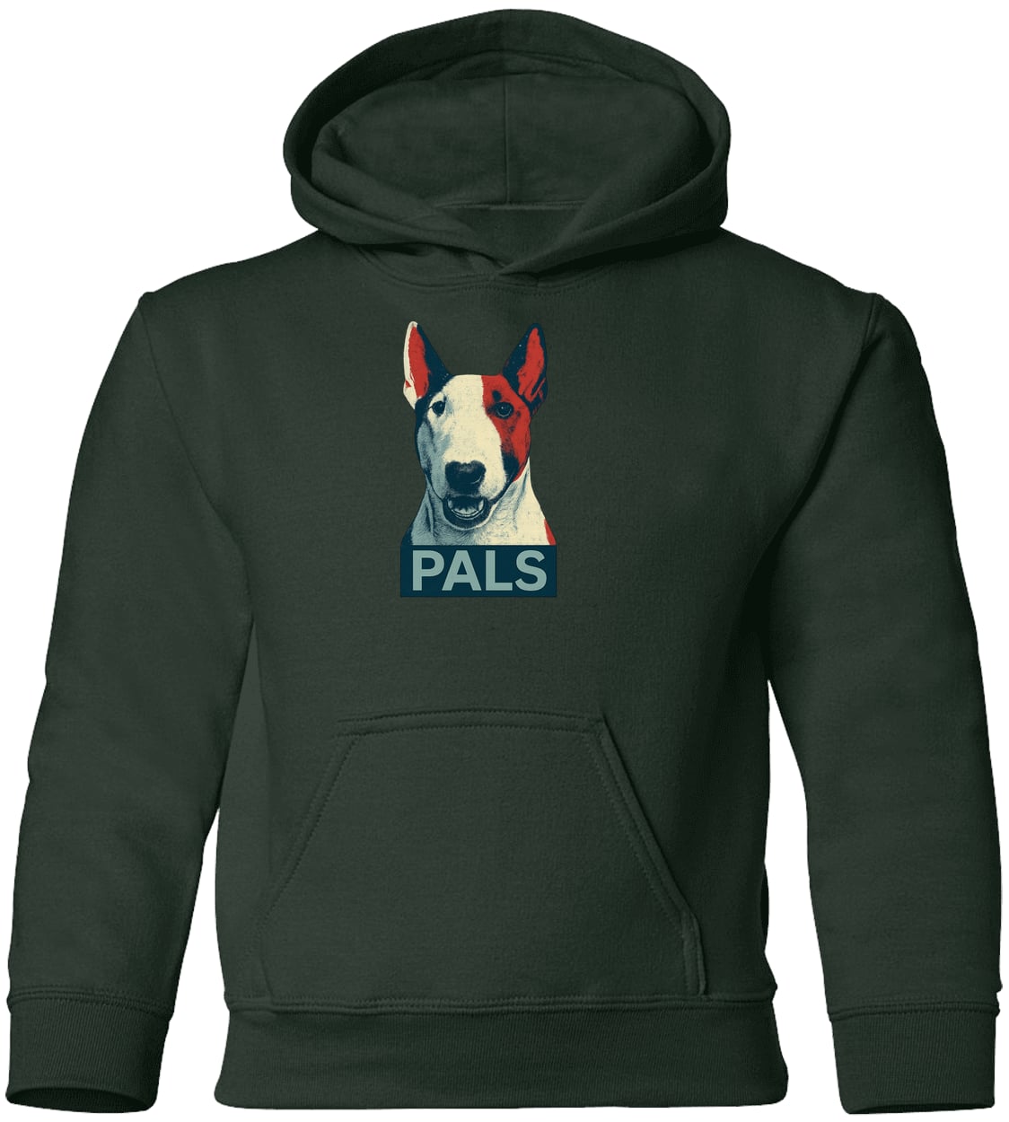 G185B Gildan Youth Pullover Hoodie - Forest Green
