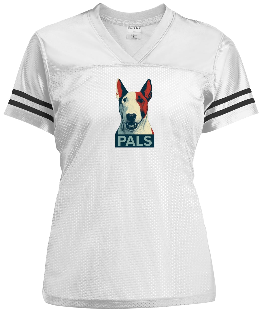 LST307 Sport-Tek Ladies' Replica Jersey - White/Black
