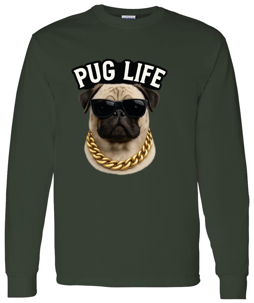 G540 LS T-Shirt 5.3 oz. - Forest Green