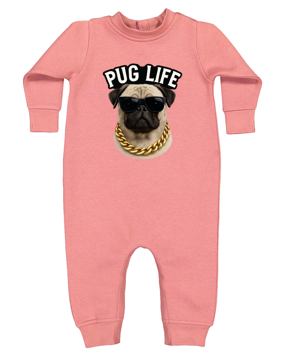4447 Rabbit Skins Infant Fleece One-Piece Bodysuit - Mauvelous