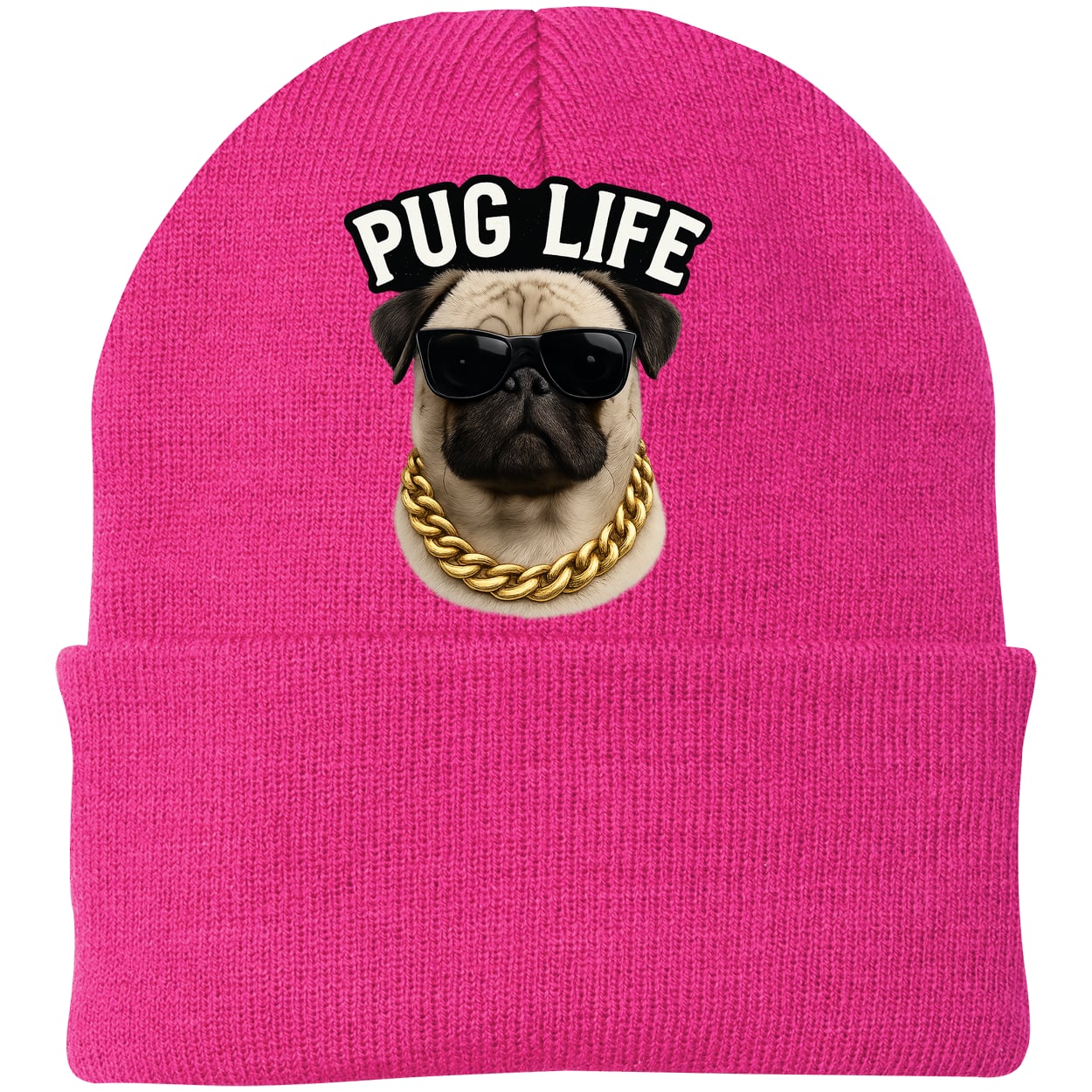 CP90 Port & Company Knit Beanie - Neon Pink