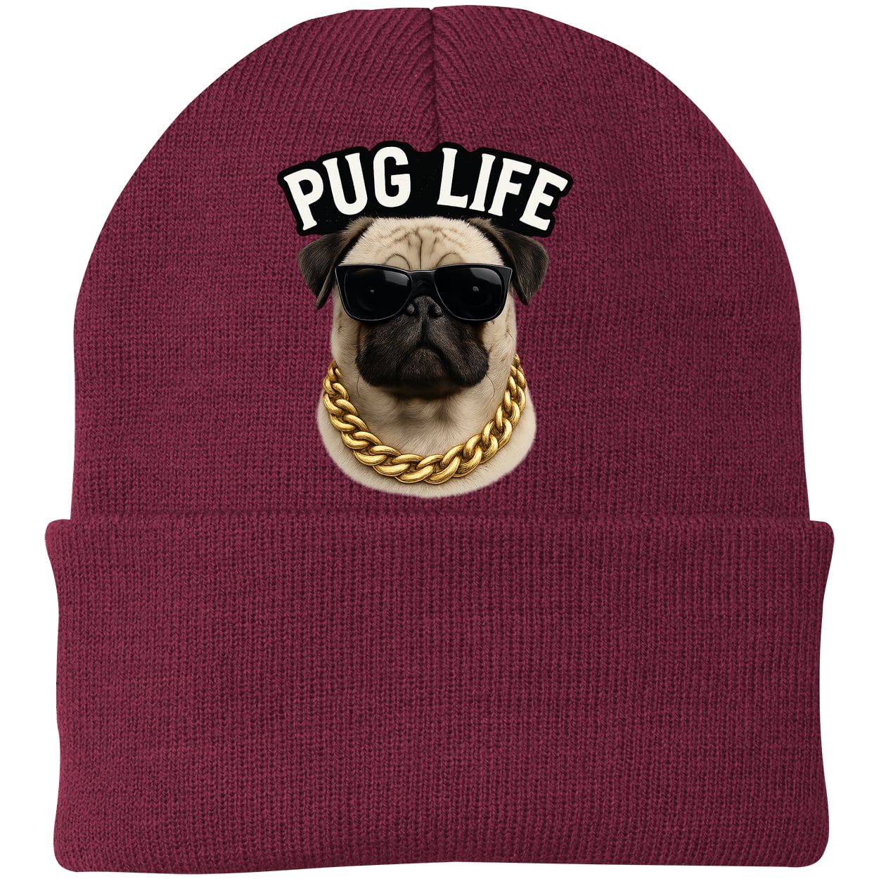 CP90 Port & Company Knit Beanie - Maroon
