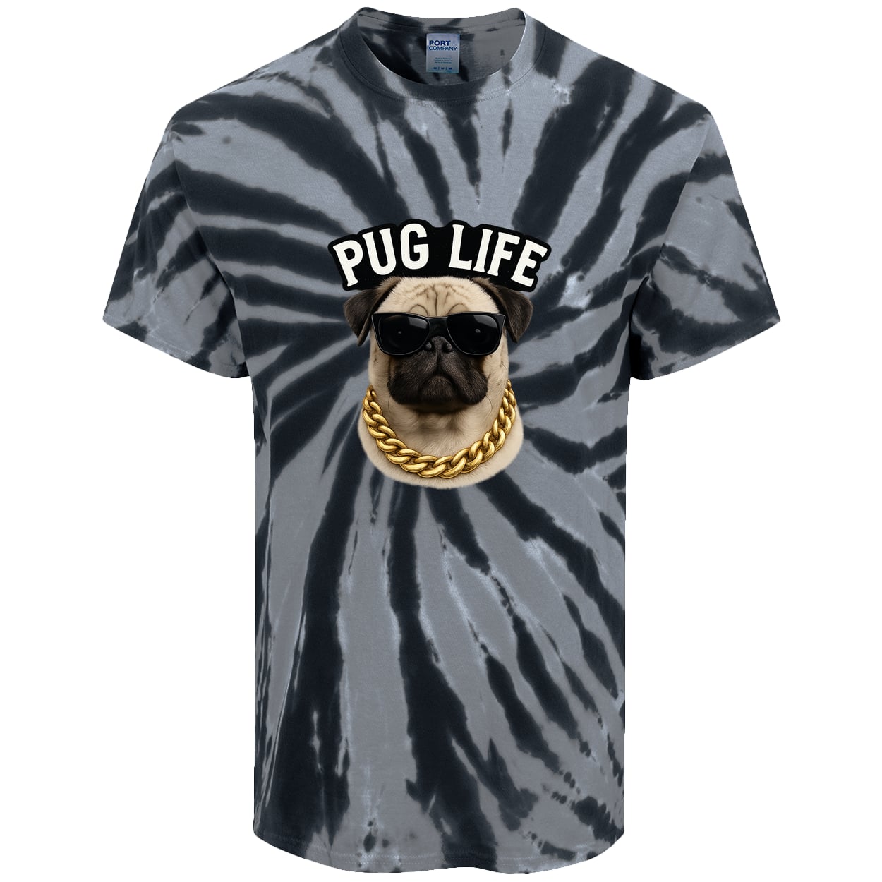 PC147 Port & Company Tie-Dye Tee - Black
