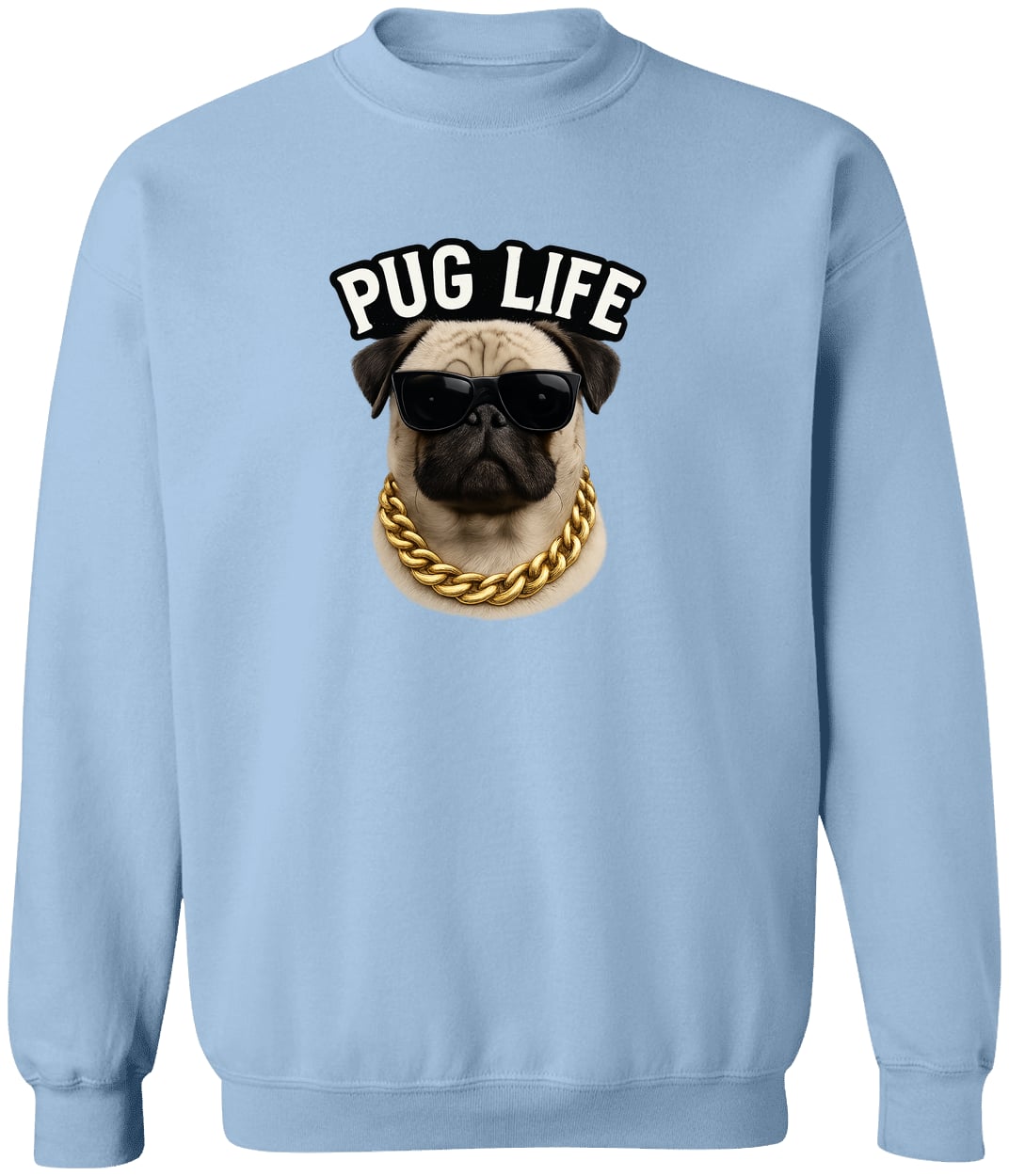 G180 Gildan Crewneck Pullover Sweatshirt - Light Blue