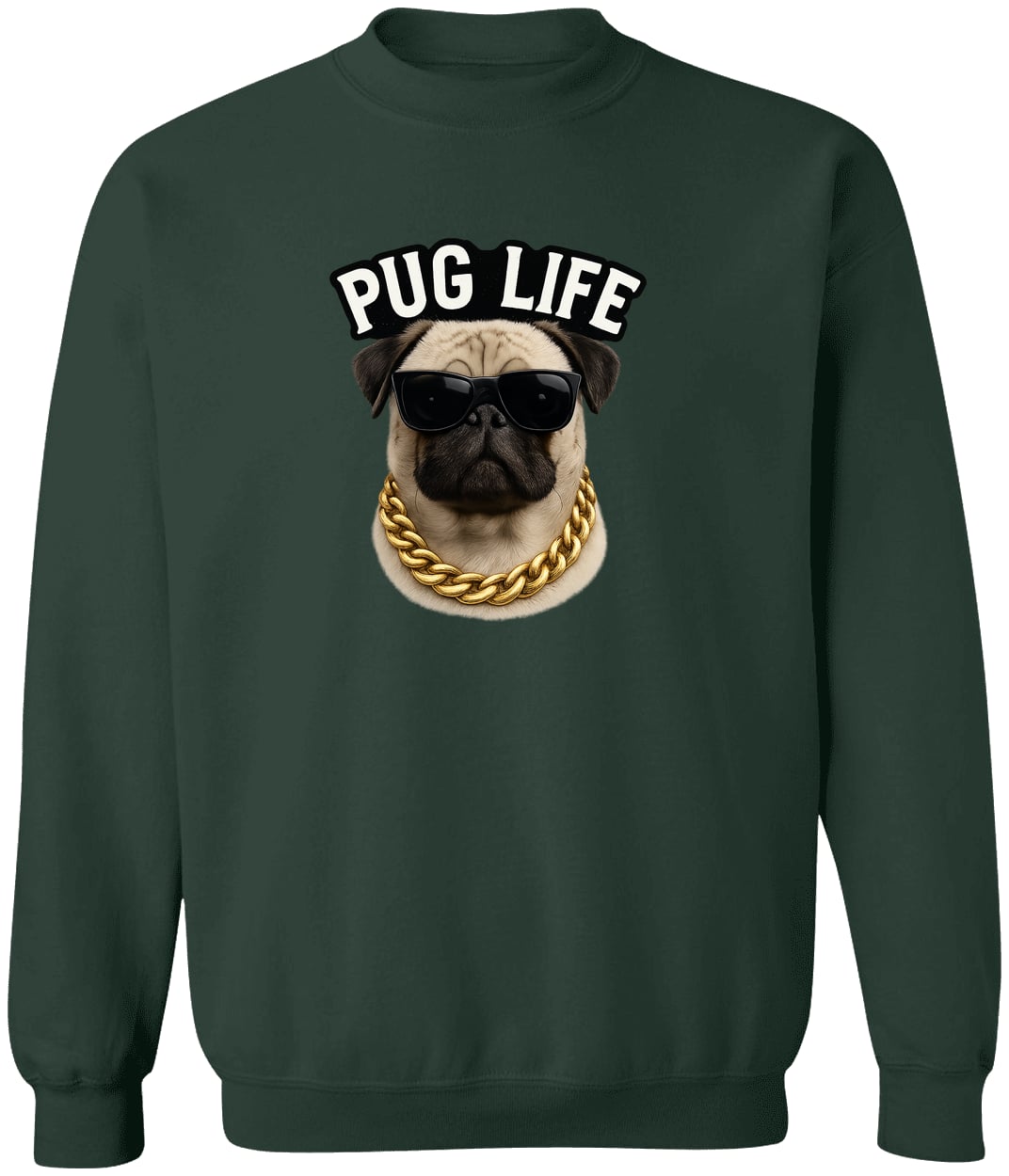 G180 Gildan Crewneck Pullover Sweatshirt - Forest Green