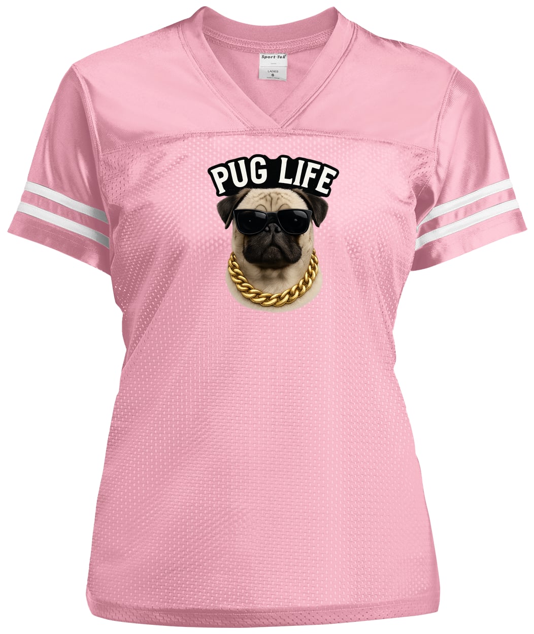 LST307 Sport-Tek Ladies' Replica Jersey - Light Pink/White