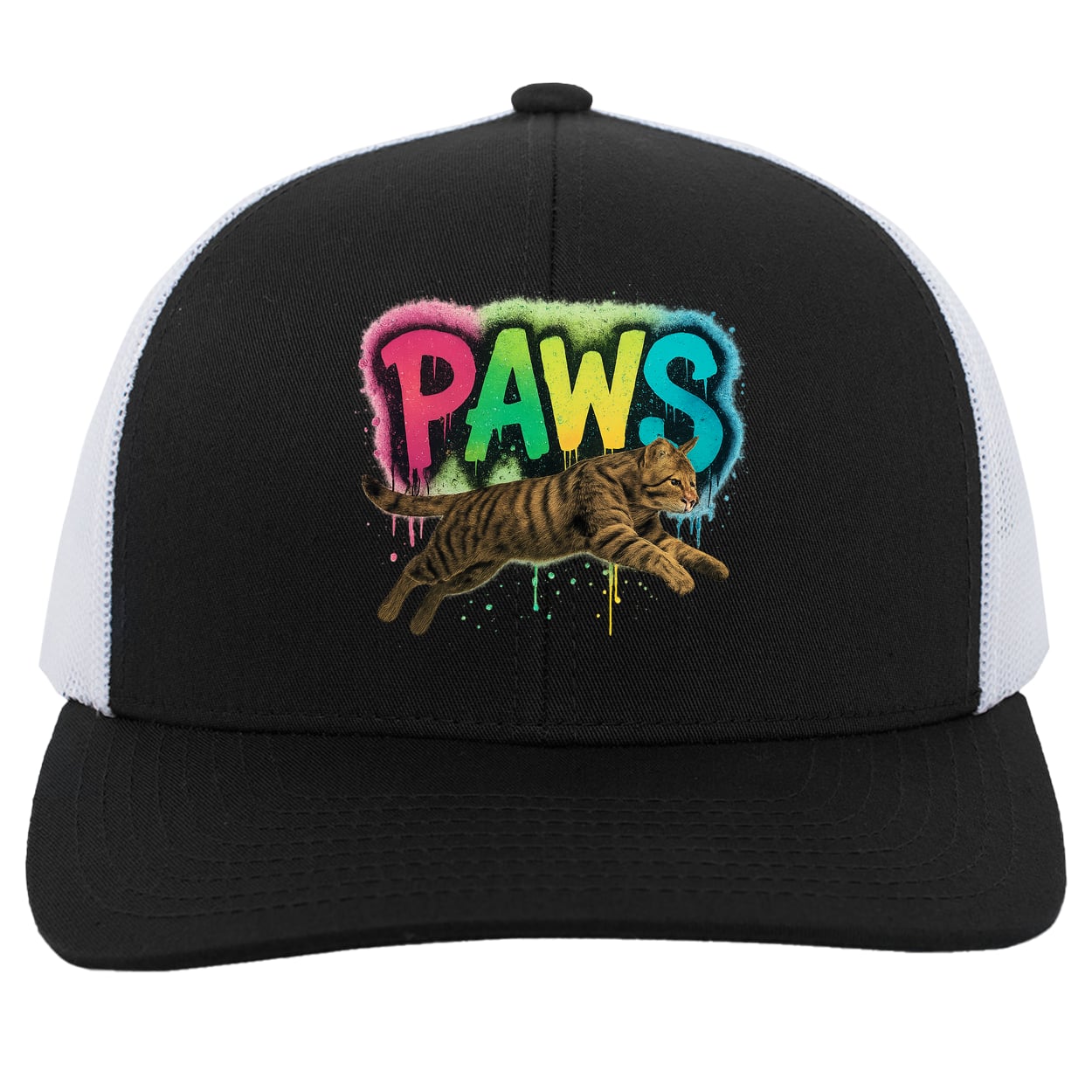 104C Trucker Snap Back - Black/White