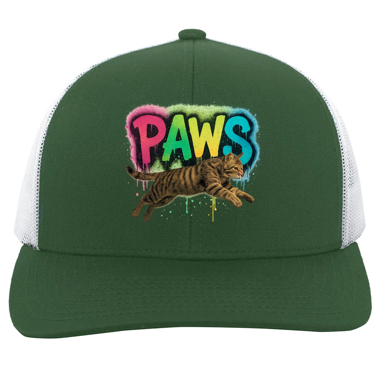 104C Trucker Snap Back - Dark Green/White