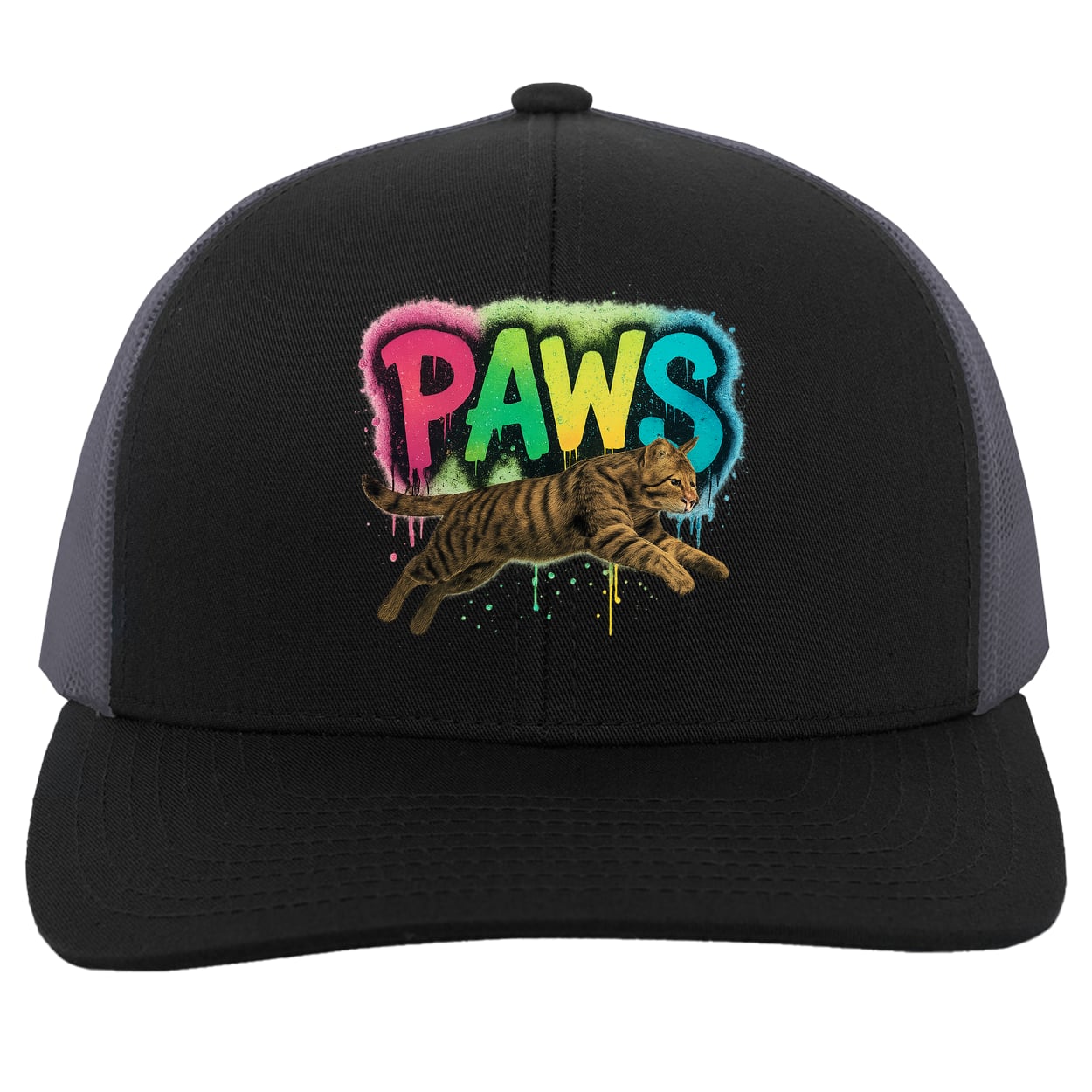 104C Trucker Snap Back - Black/Graphite