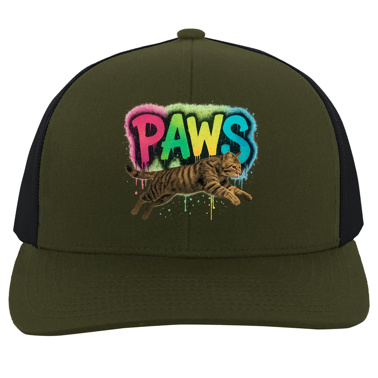 104C Trucker Snap Back - Moss/Charcoal