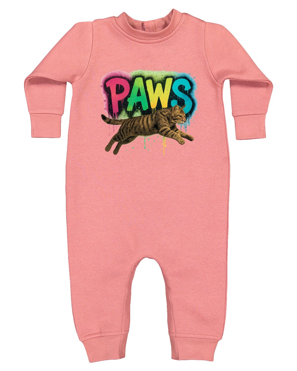 4447 Rabbit Skins Infant Fleece One-Piece Bodysuit - Mauvelous