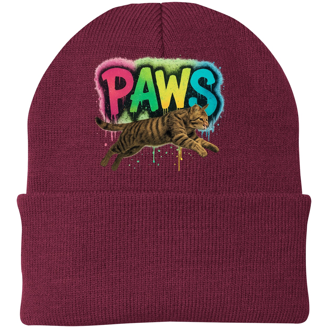CP90 Port & Company Knit Beanie - Maroon