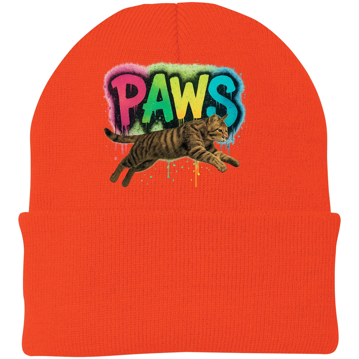 CP90 Port & Company Knit Beanie - Athletic Orange