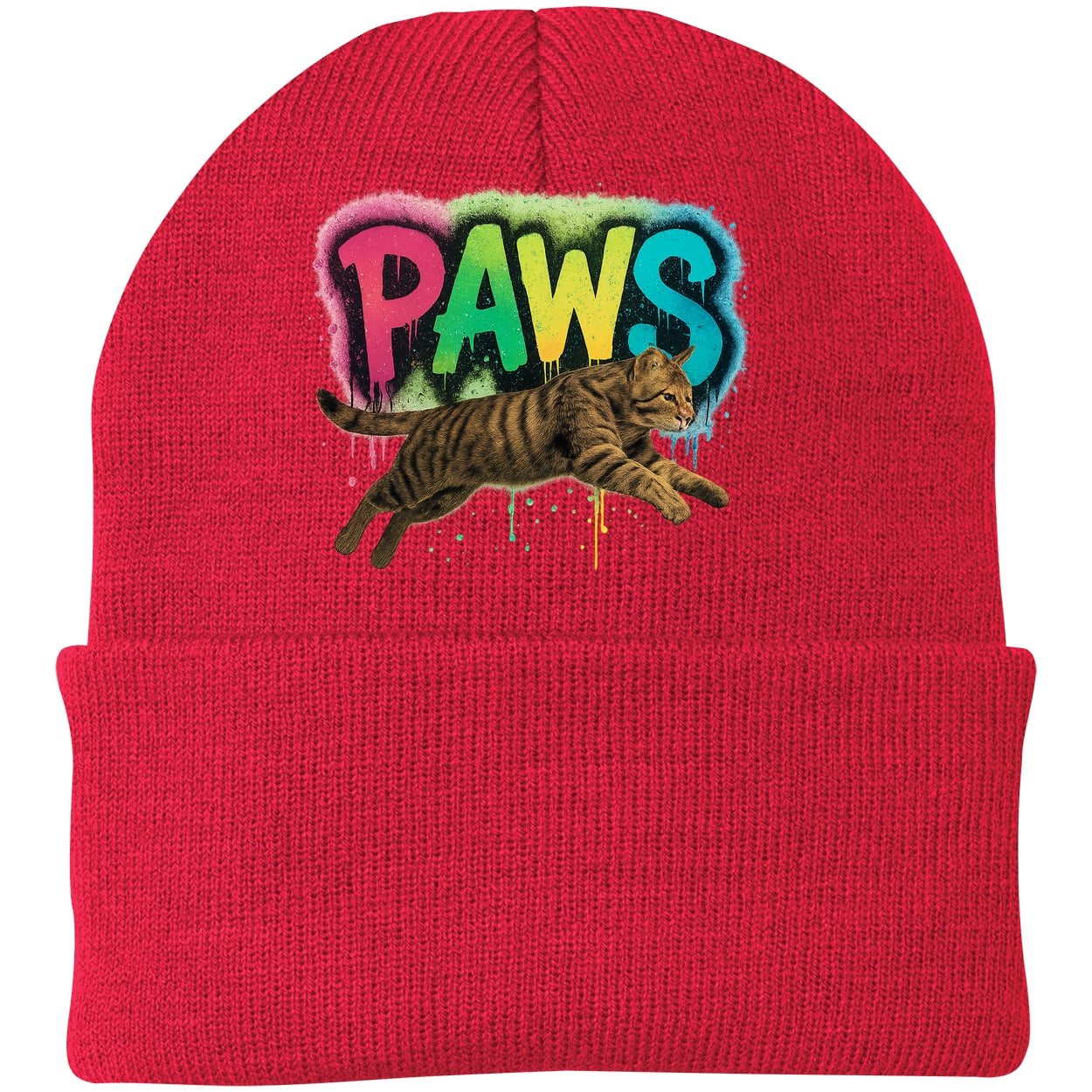 CP90 Port & Company Knit Beanie - Athletic Red