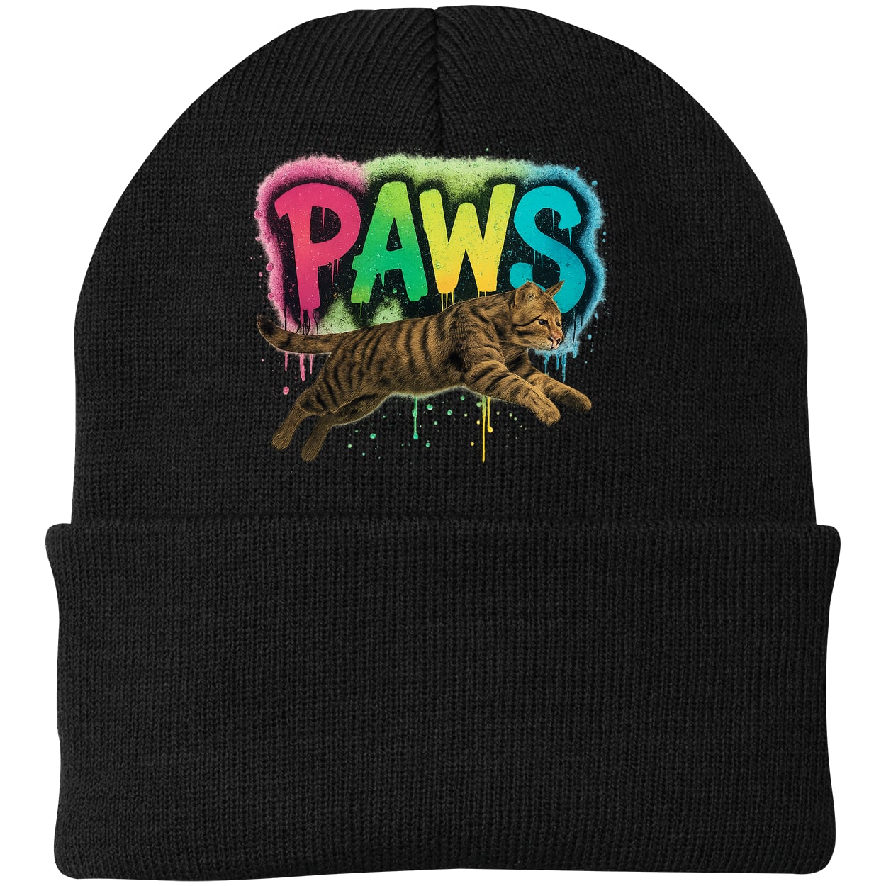 CP90 Port & Company Knit Beanie - Black