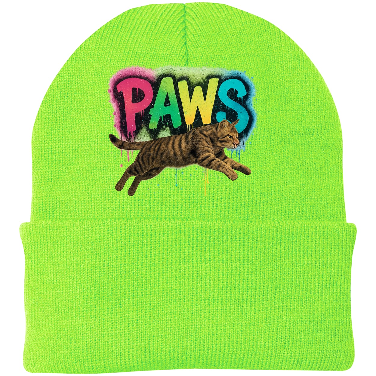 CP90 Port & Company Knit Beanie - Neon Green