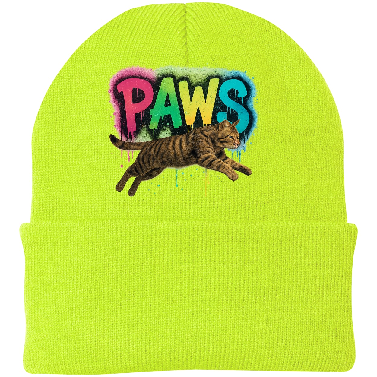 CP90 Port & Company Knit Beanie - Neon Yellow