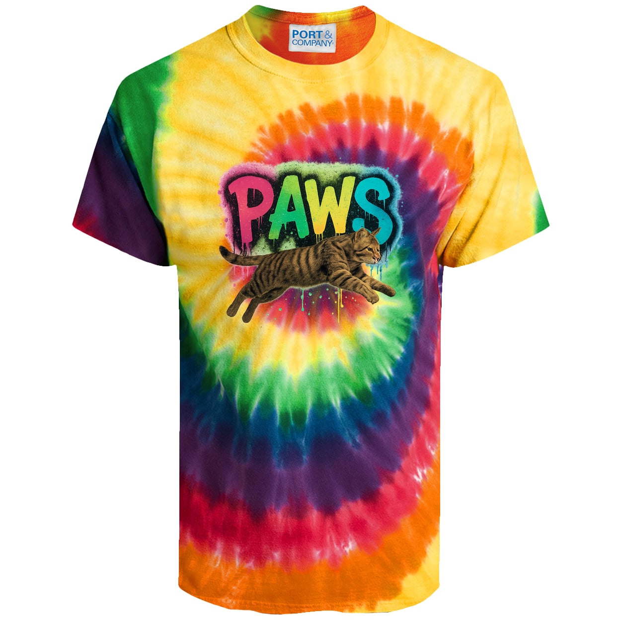 PC147 Port & Company Tie-Dye Tee - Rainbow