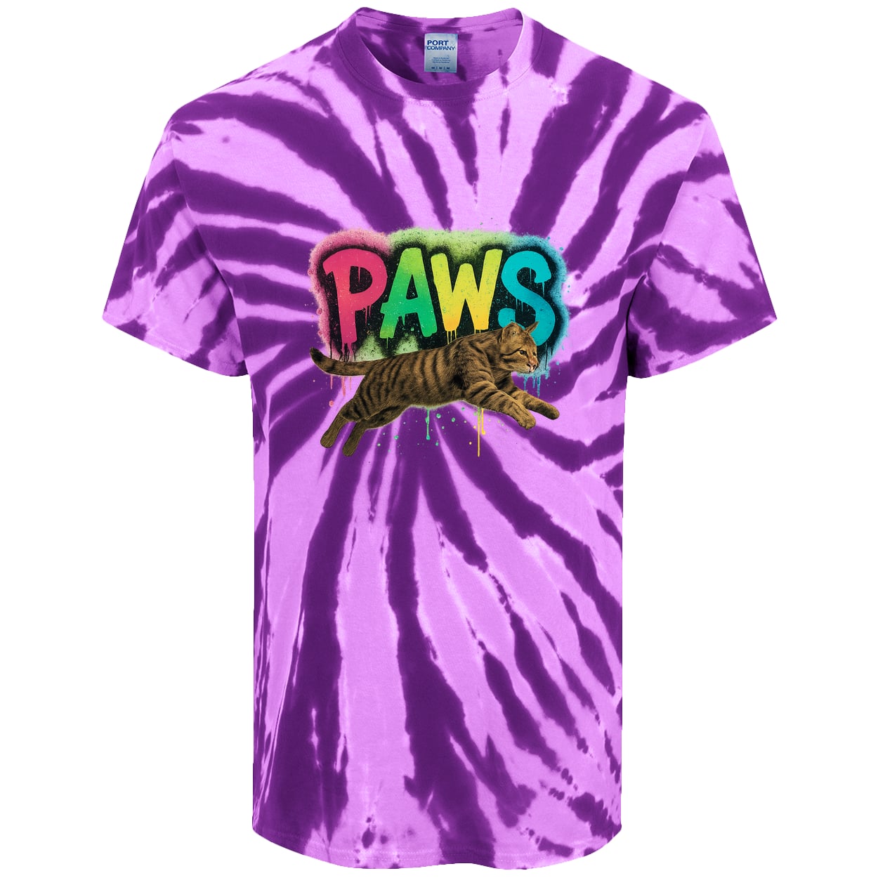 PC147 Port & Company Tie-Dye Tee - Purple