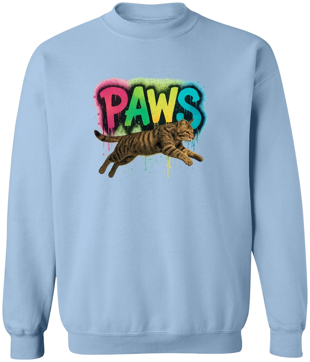 G180 Gildan Crewneck Pullover Sweatshirt - Light Blue