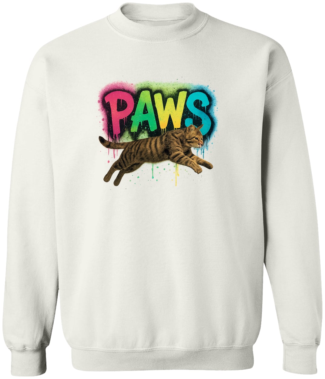 G180 Gildan Crewneck Pullover Sweatshirt - White