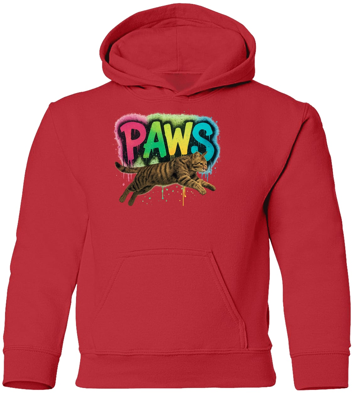 G185B Gildan Youth Pullover Hoodie - Red
