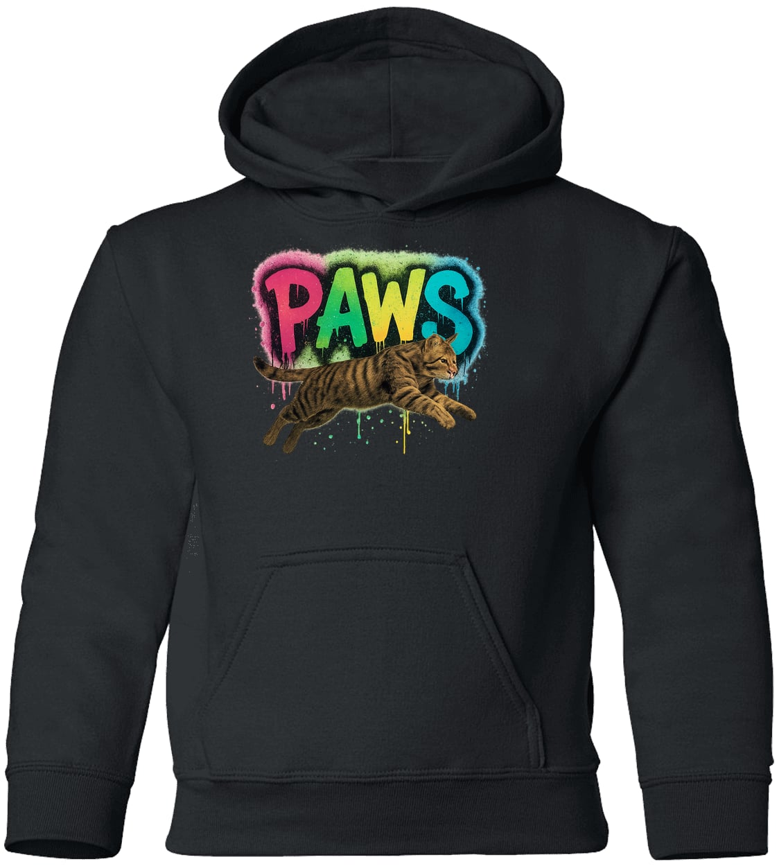 G185B Gildan Youth Pullover Hoodie - Black