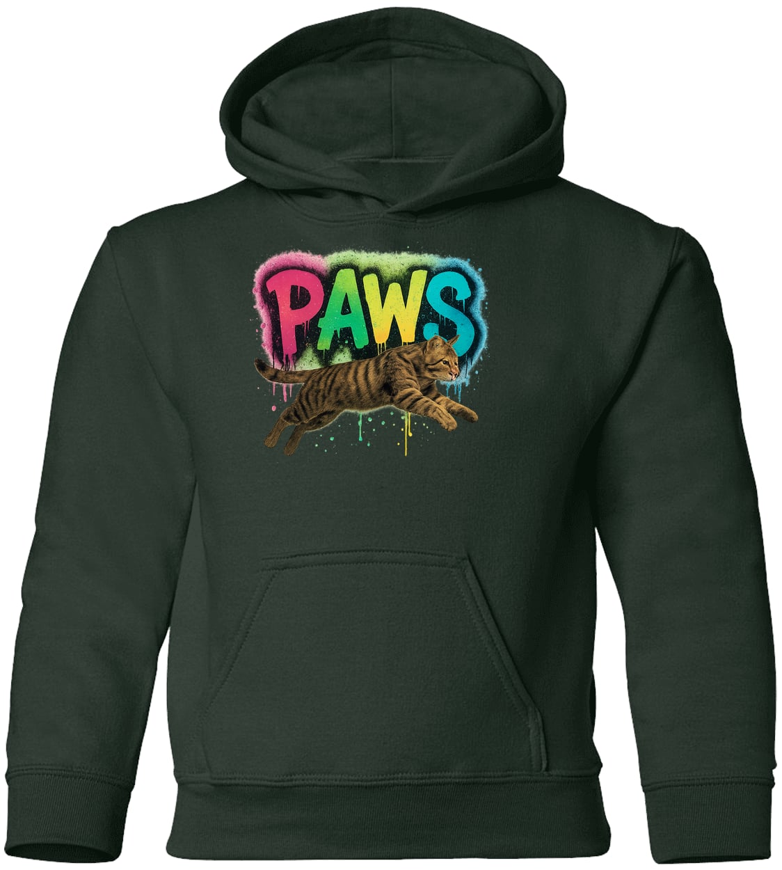 G185B Gildan Youth Pullover Hoodie - Forest Green
