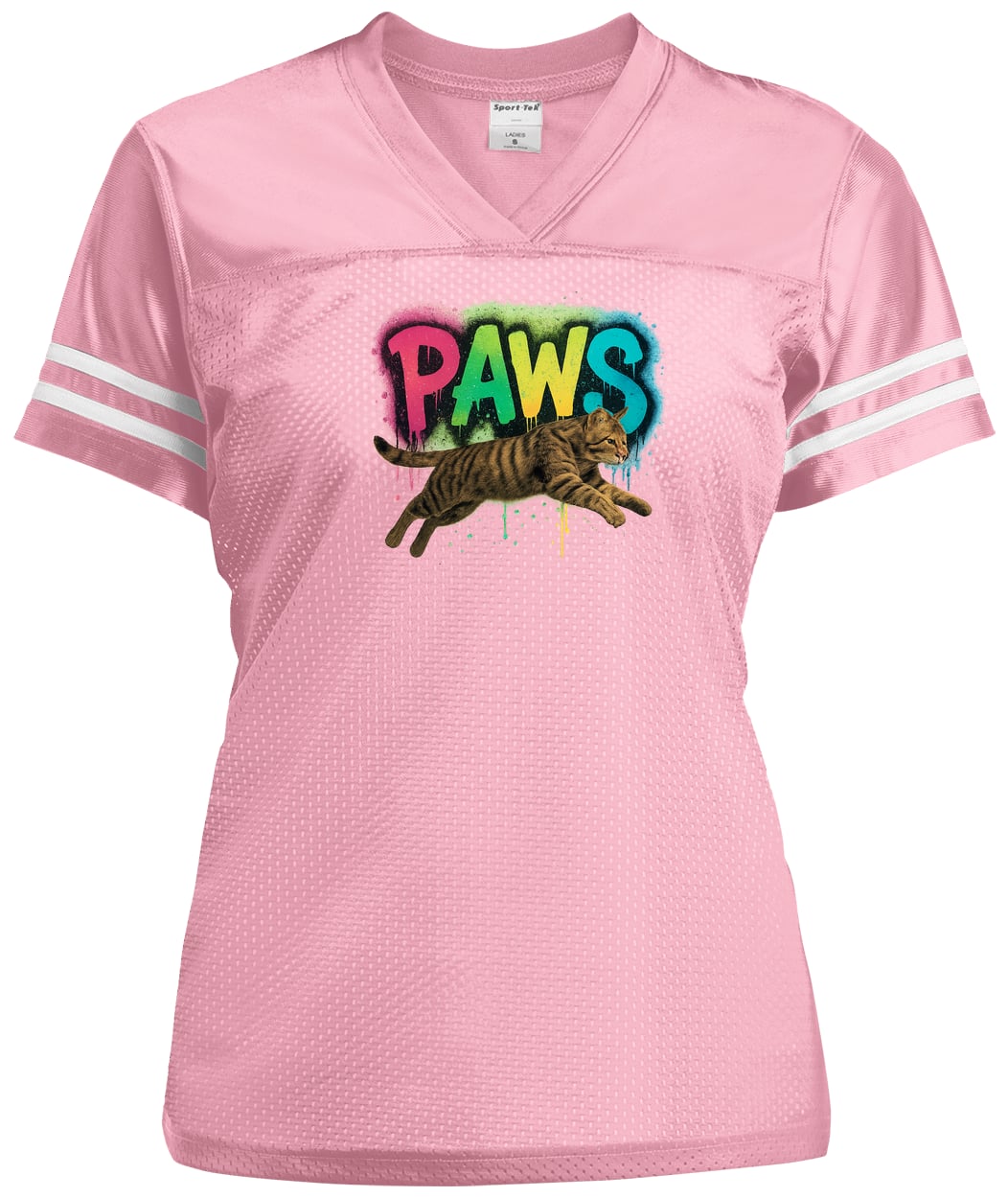 LST307 Sport-Tek Ladies' Replica Jersey - Light Pink/White
