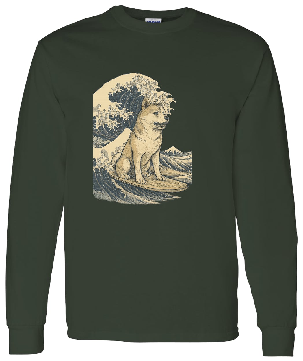 G540 LS T-Shirt 5.3 oz. - Forest Green