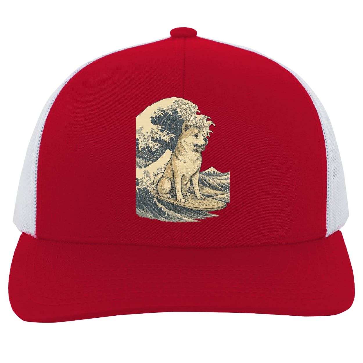 104C Trucker Snap Back - Red/White