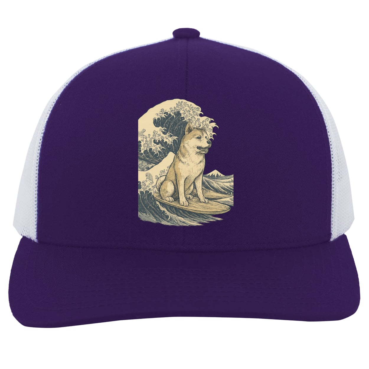104C Trucker Snap Back - Purple/White