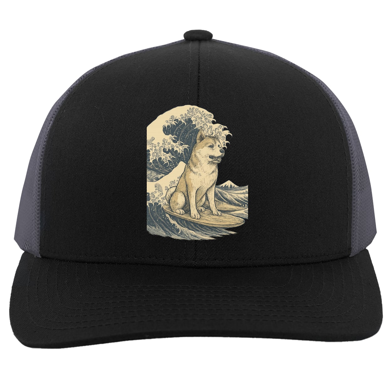 104C Trucker Snap Back - Black/Graphite