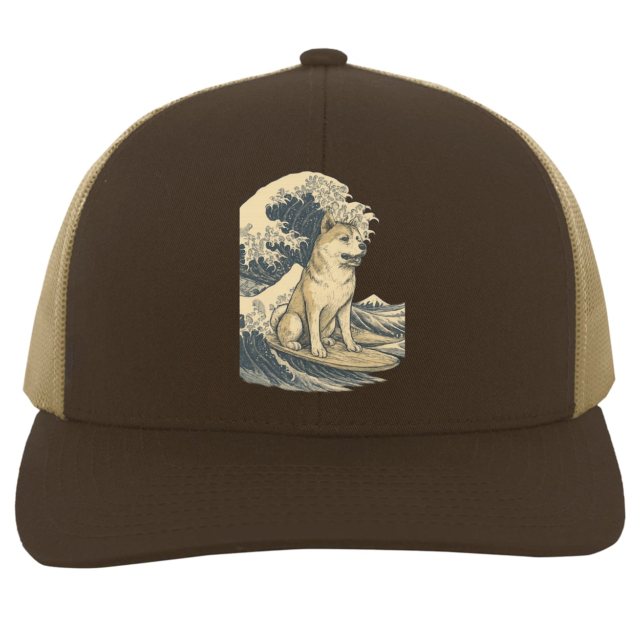 104C Trucker Snap Back - Brown/Khaki