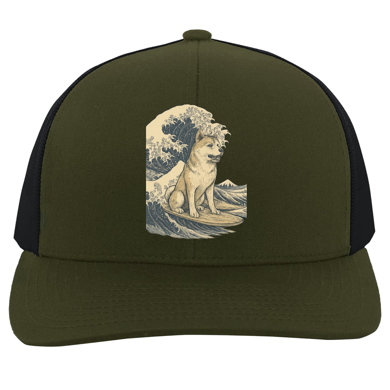104C Trucker Snap Back - Moss/Charcoal