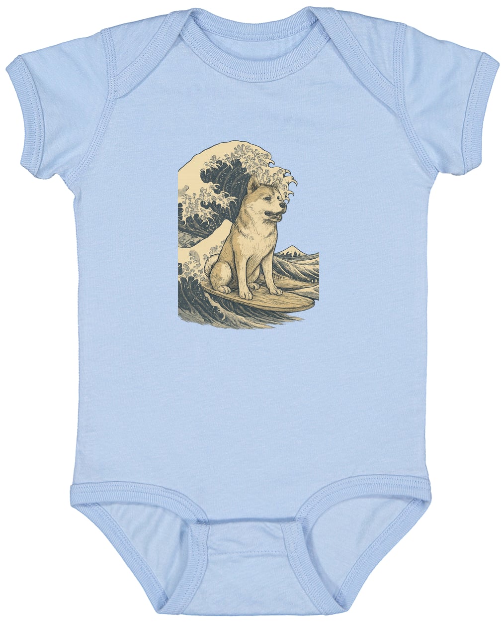 4424 Infant Fine Jersey Bodysuit - Light Blue