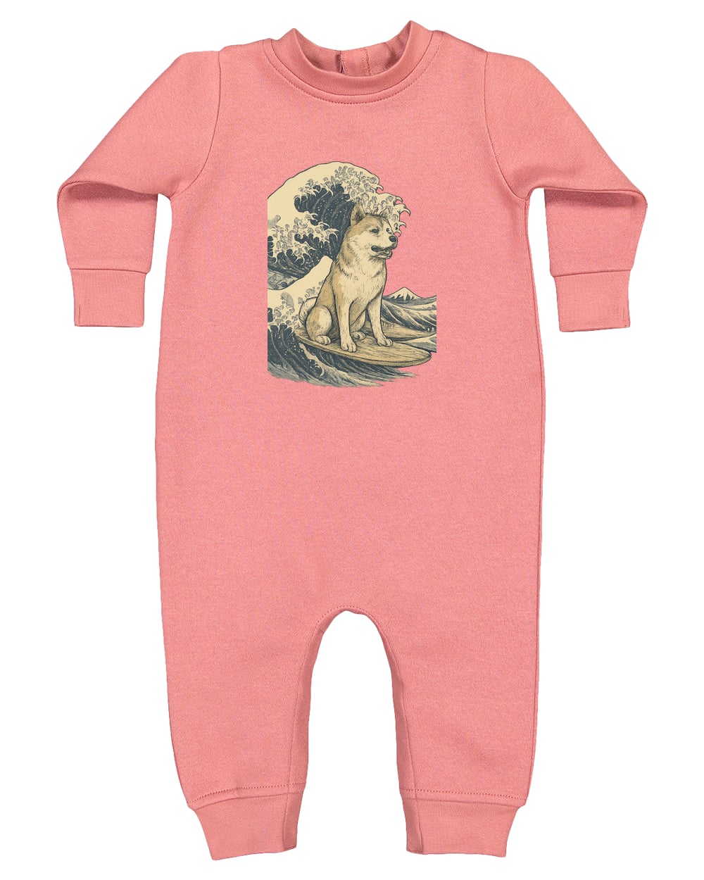 4447 Rabbit Skins Infant Fleece One-Piece Bodysuit - Mauvelous