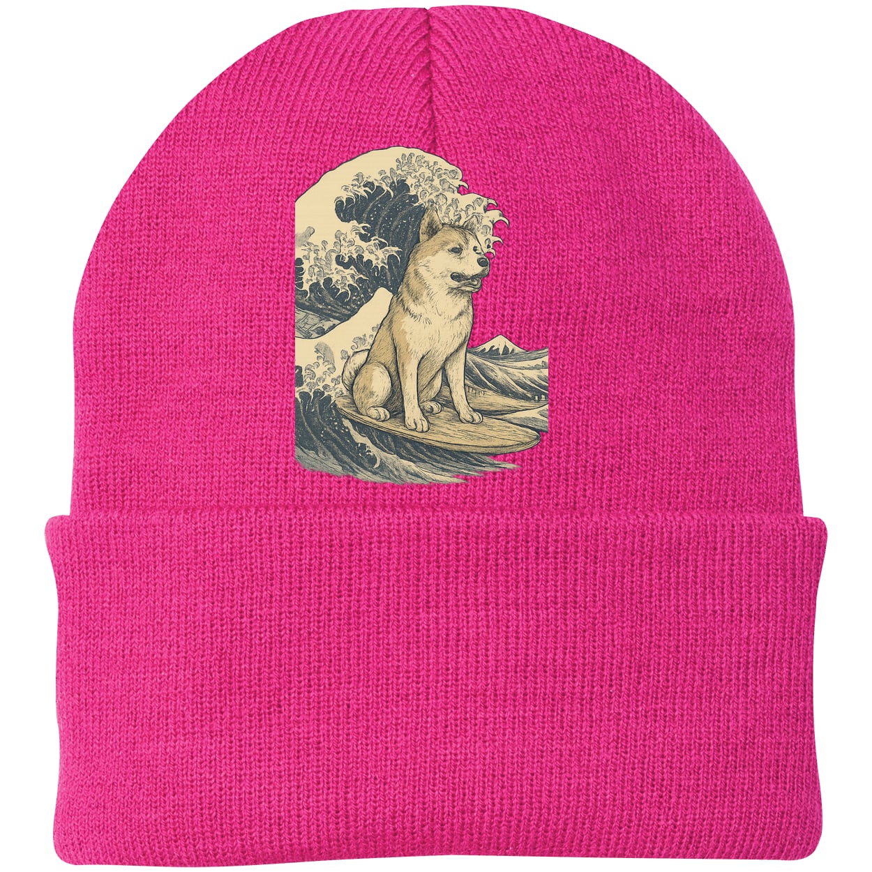 CP90 Port & Company Knit Beanie - Neon Pink