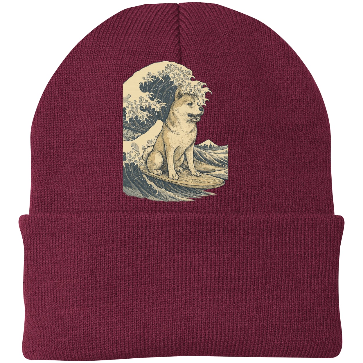 CP90 Port & Company Knit Beanie - Maroon