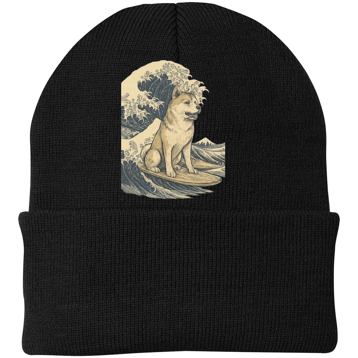 CP90 Port & Company Knit Beanie - Black