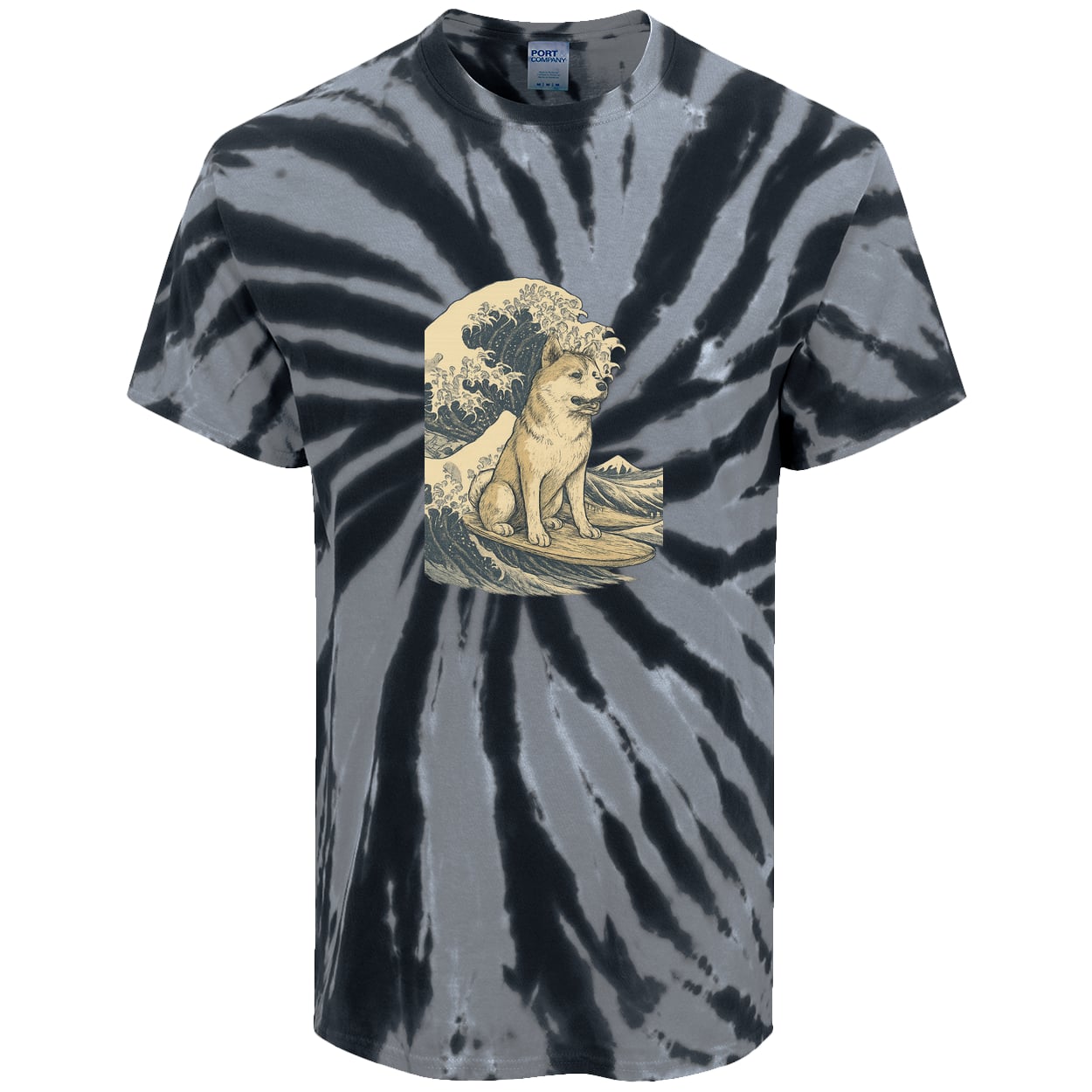 PC147 Port & Company Tie-Dye Tee - Black
