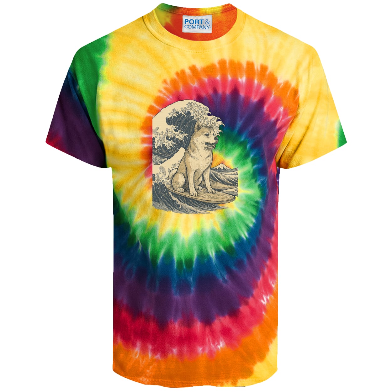 PC147 Port & Company Tie-Dye Tee - Rainbow