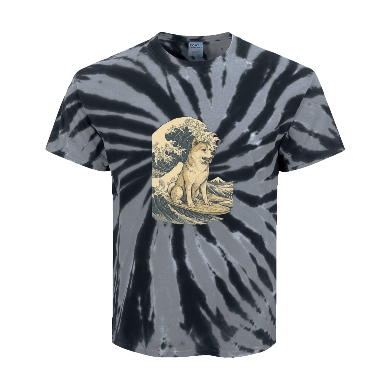 PC147Y Port & Company Kids Tie-Dye Tee - Black