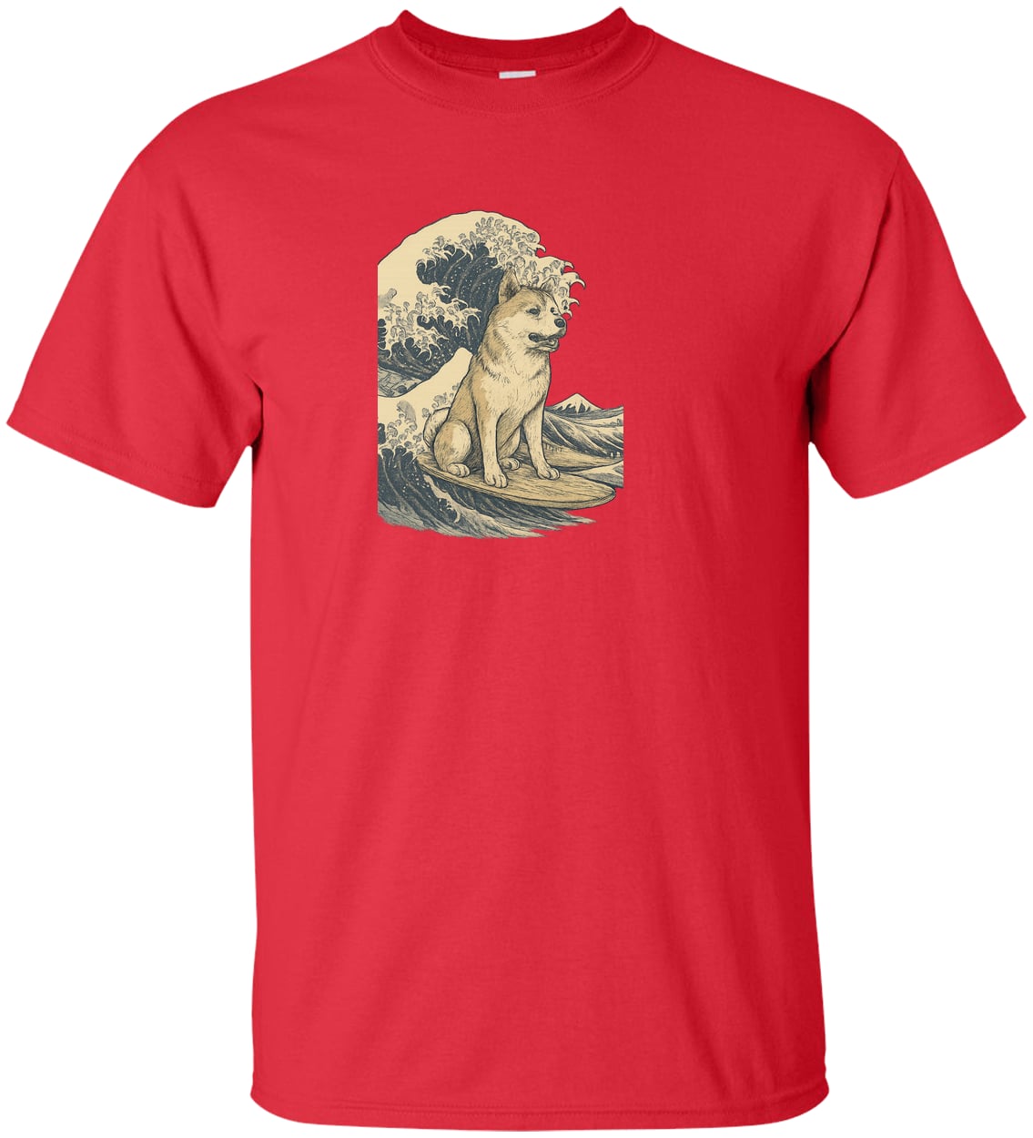 G200T Gildan Mens Tall Ultra Cotton Tee - Red