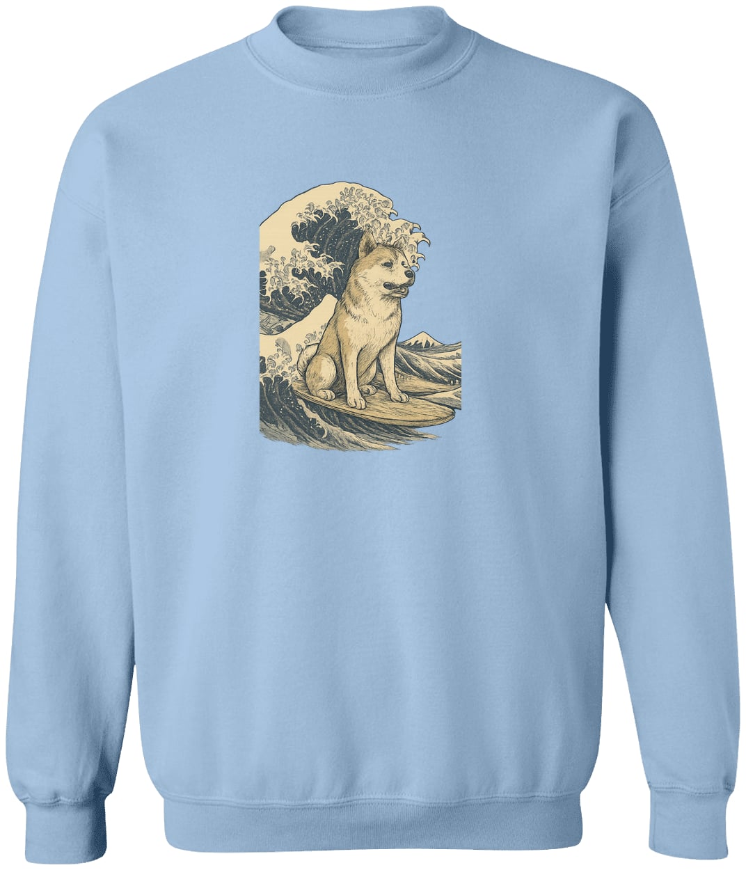 G180 Gildan Crewneck Pullover Sweatshirt - Light Blue