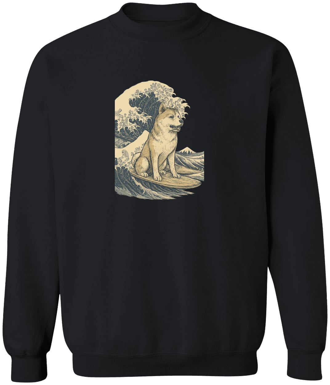 G180 Gildan Crewneck Pullover Sweatshirt - Black
