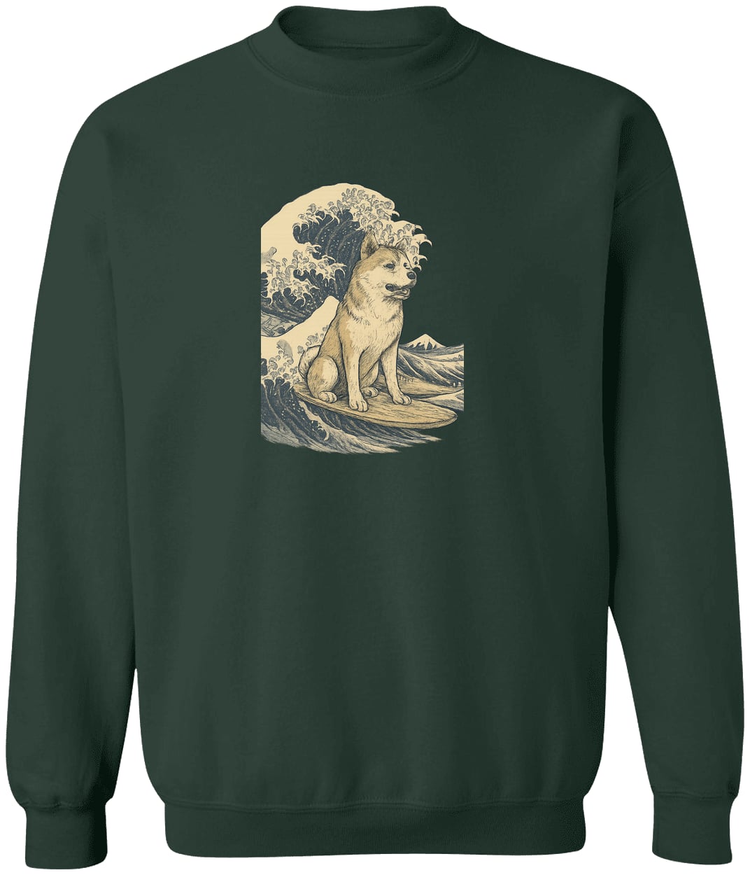 G180 Gildan Crewneck Pullover Sweatshirt - Forest Green
