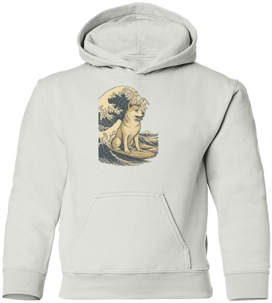G185B Gildan Youth Pullover Hoodie - White